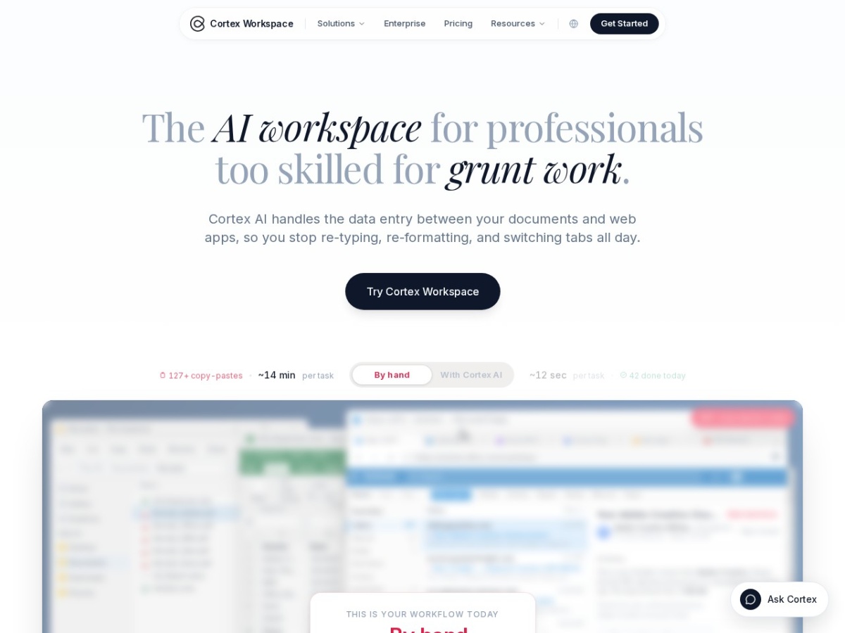 Screenshot of AppCortex AI