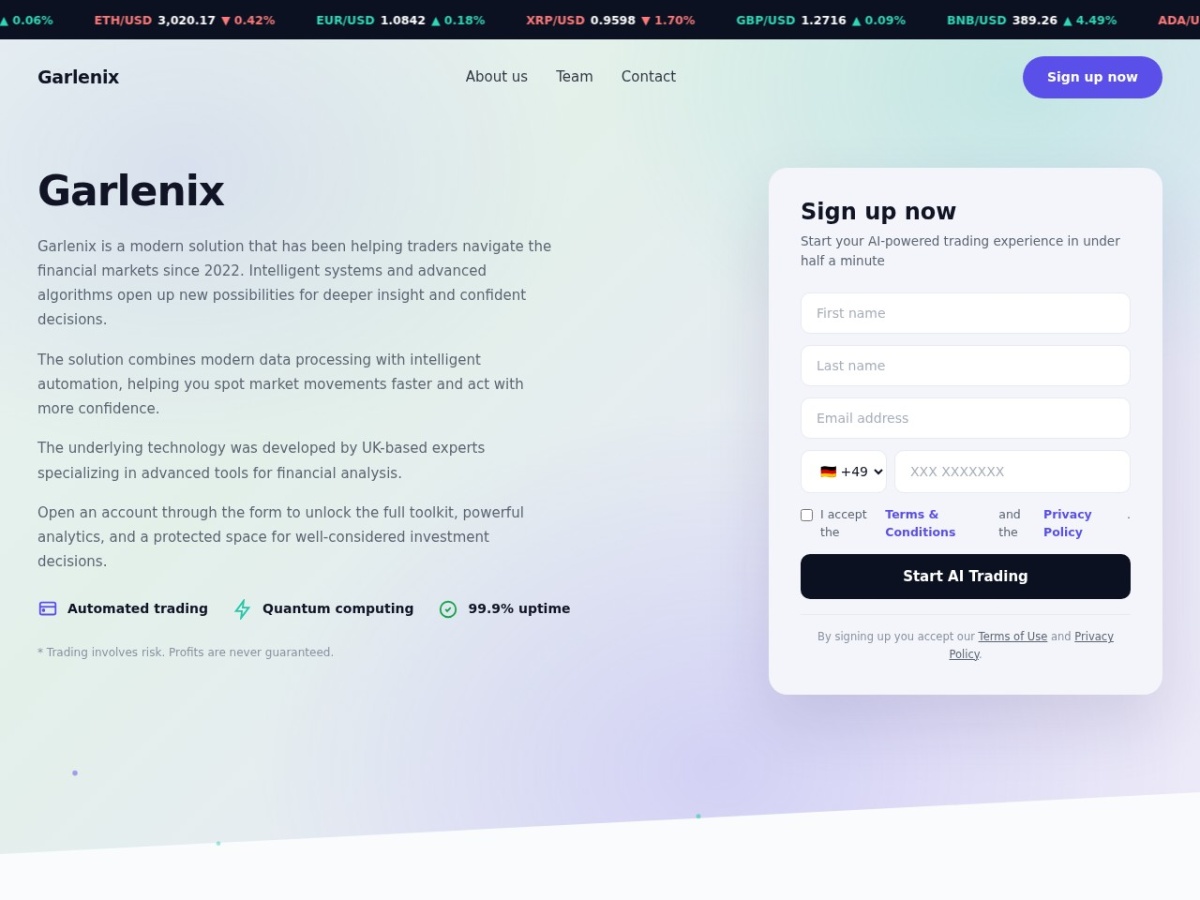 Screenshot of Garlenix