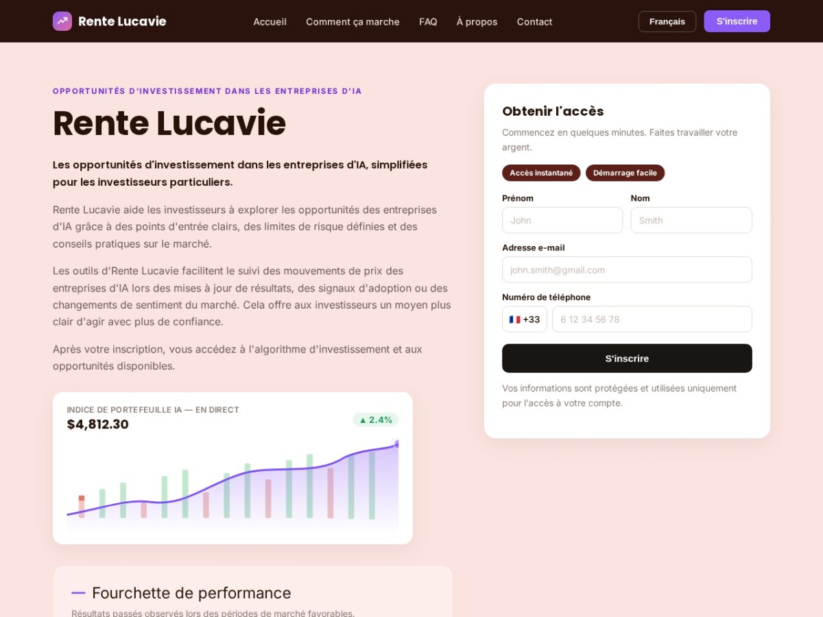 Screenshot of Rente Lucavie
